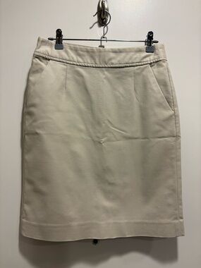 Banana Republic Neutral Cream Pencil Skirt